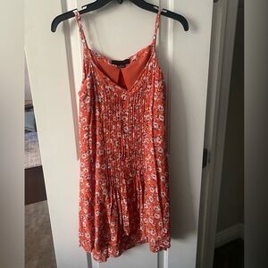 Sanctuary Orange Floral Dress, Size Small